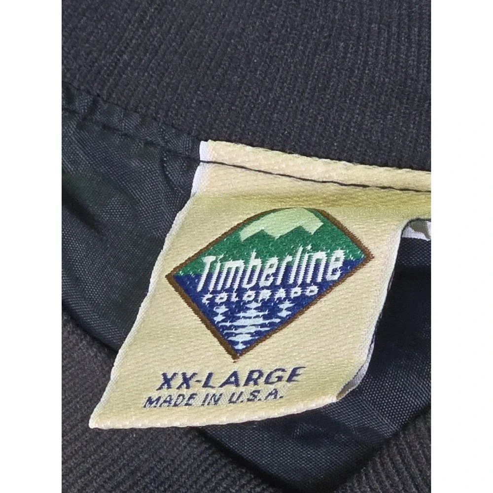 Vtg 90s Timberline Colorado Windshirt Mens XXL Plaid Pullover Jacket USA Made